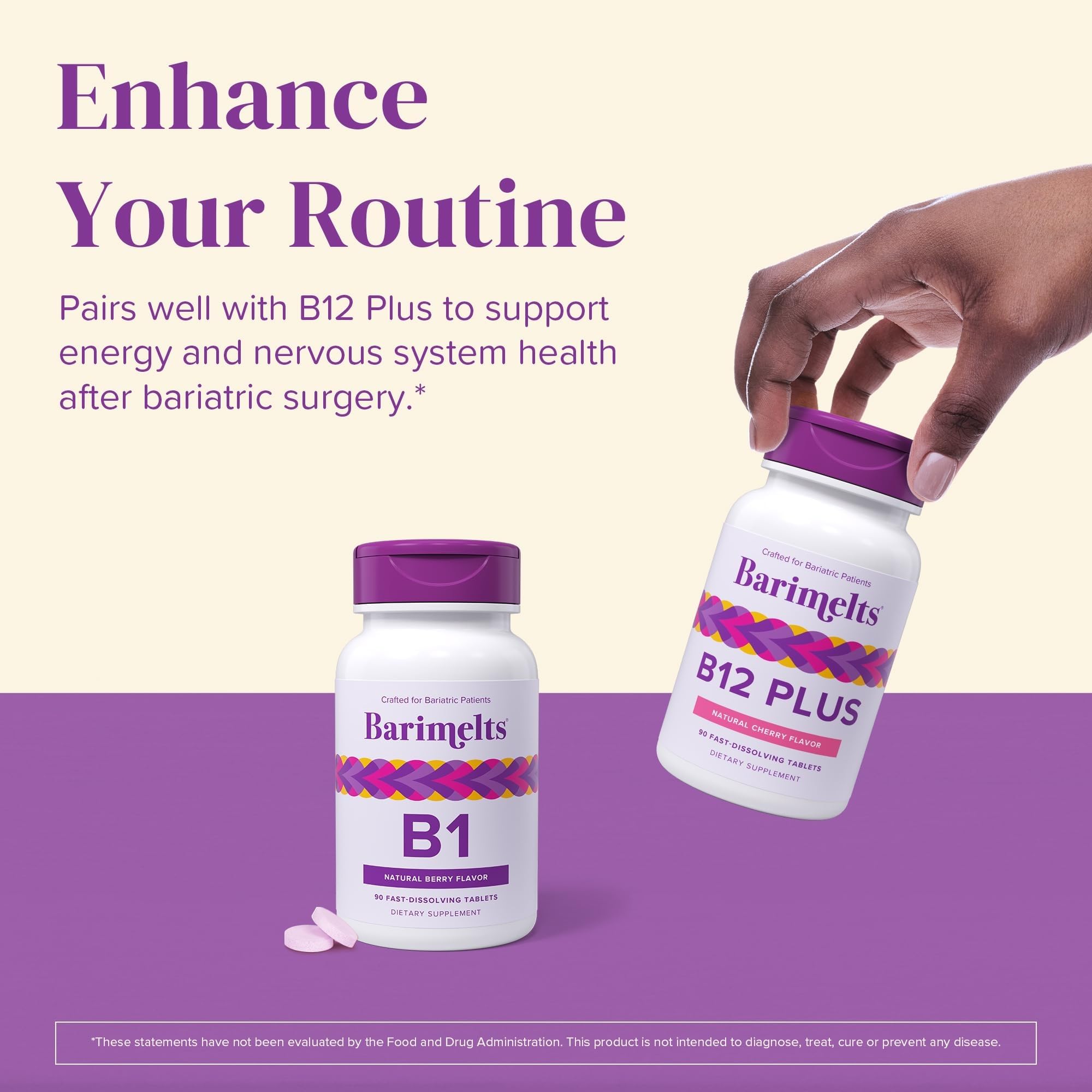 Barimelts B1 third-party testing seal indicating potency and purity.