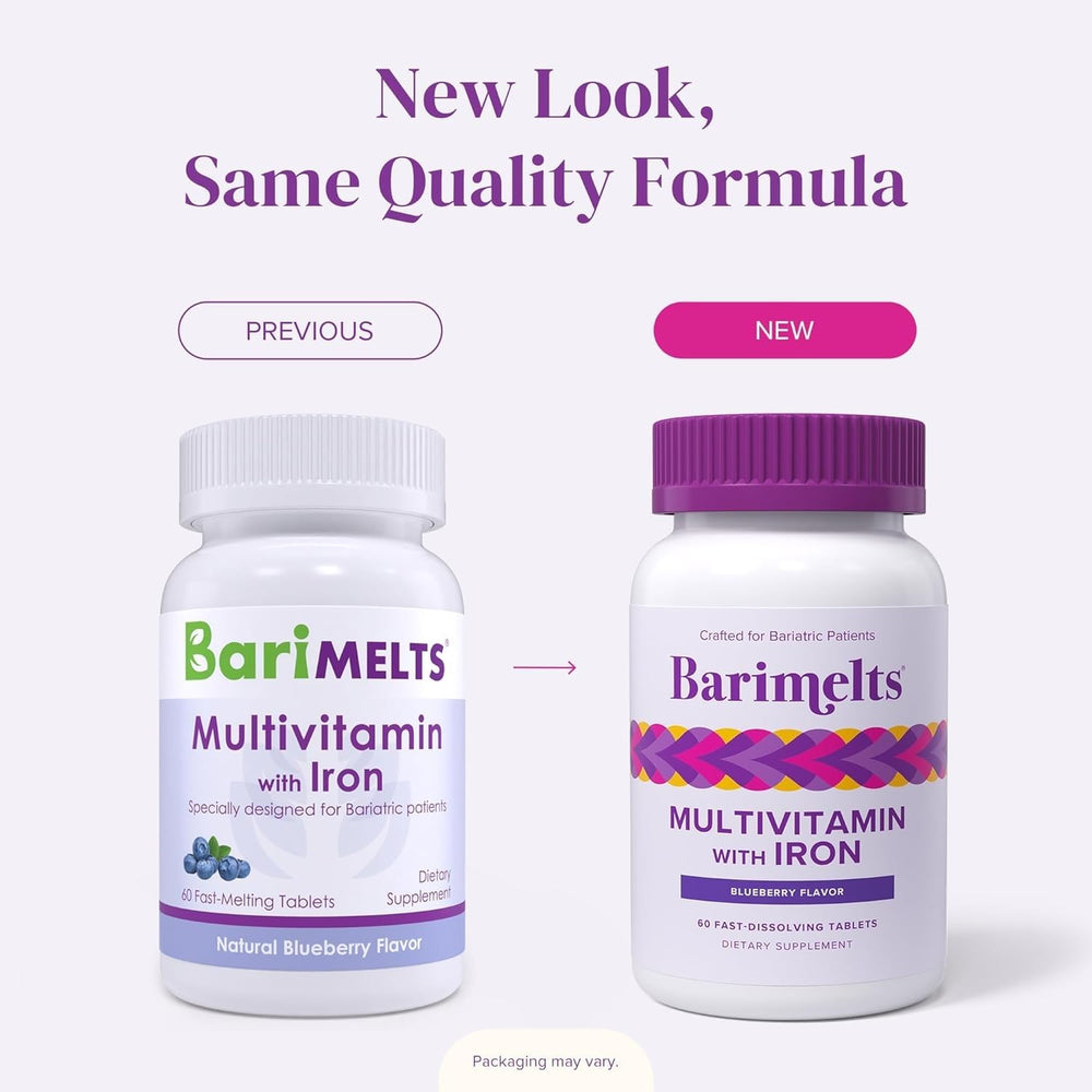 Natural blueberry flavor for BariMelts enjoyable daily use.