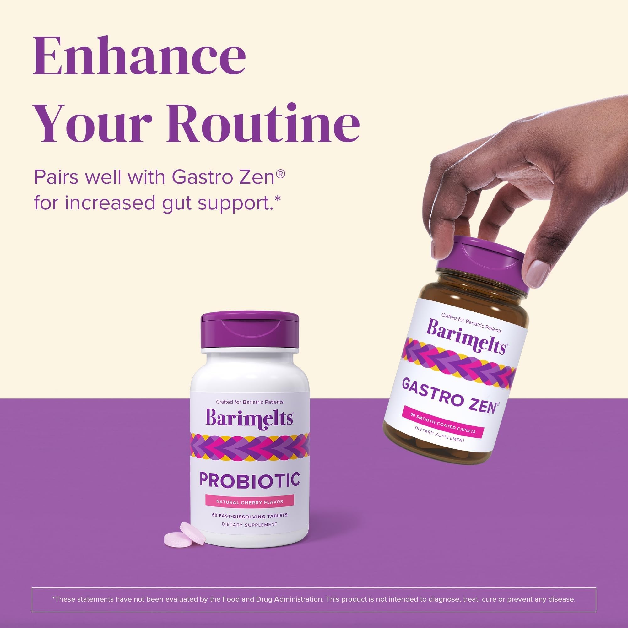 Barimelts probiotic on-the-go pack suitable for daily routines.