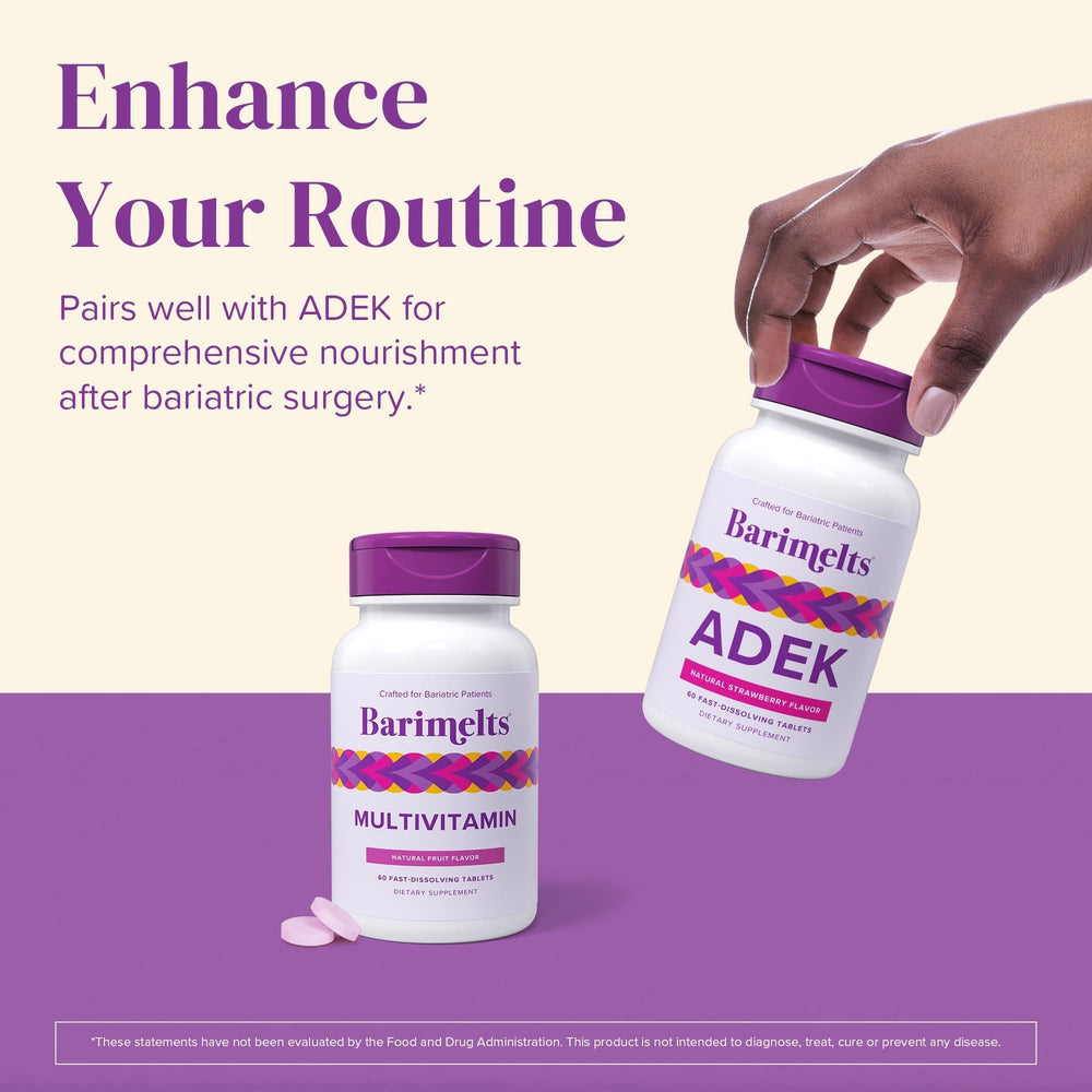 BariMelts sugar-free formulation emphasizes tasty daily nutrition.