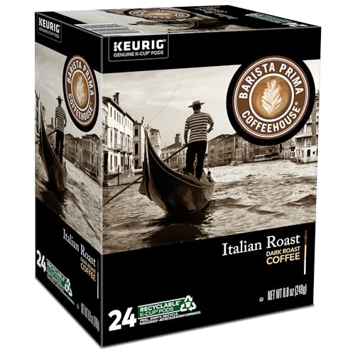 Barista Prima Italian Roast packaging with kosher certification mark, underscoring trusted quality.