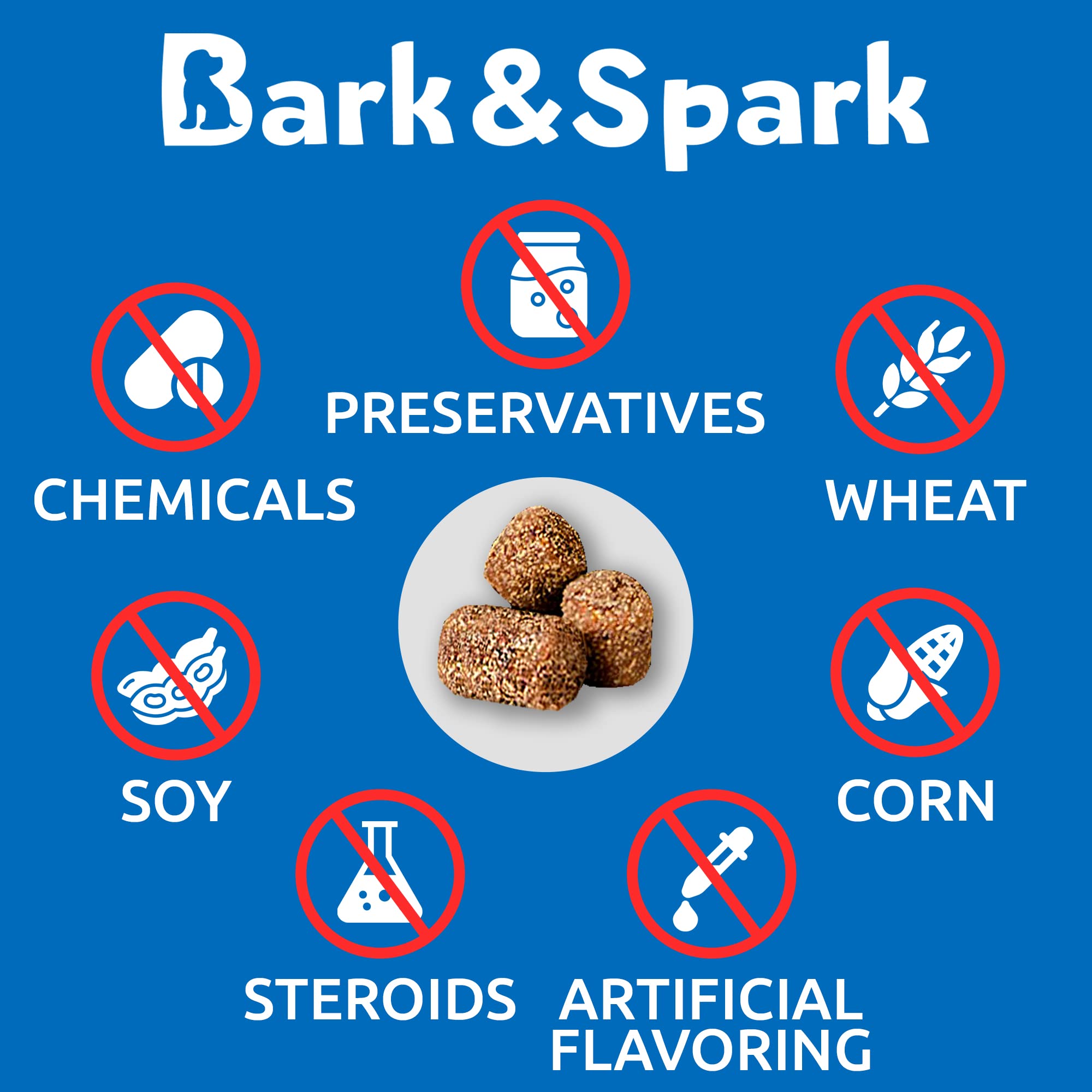 USA-made seal signals trusted production for BARK&SPARK No Poo Chews.