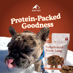 Portions idéales pour le dressage avec BARK'N BIG Bison Lung.