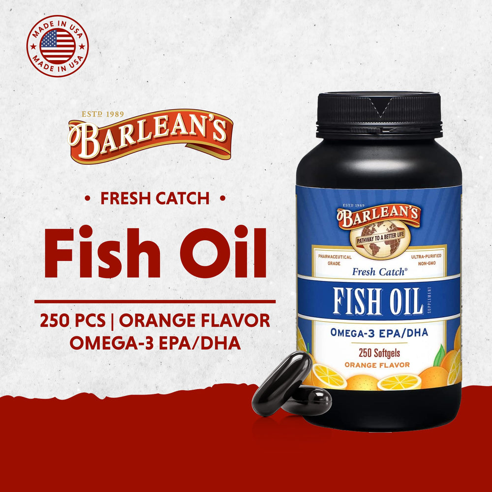 Barlean's Omega-3 ingredients label emphasizes purity and high-quality sourcing.