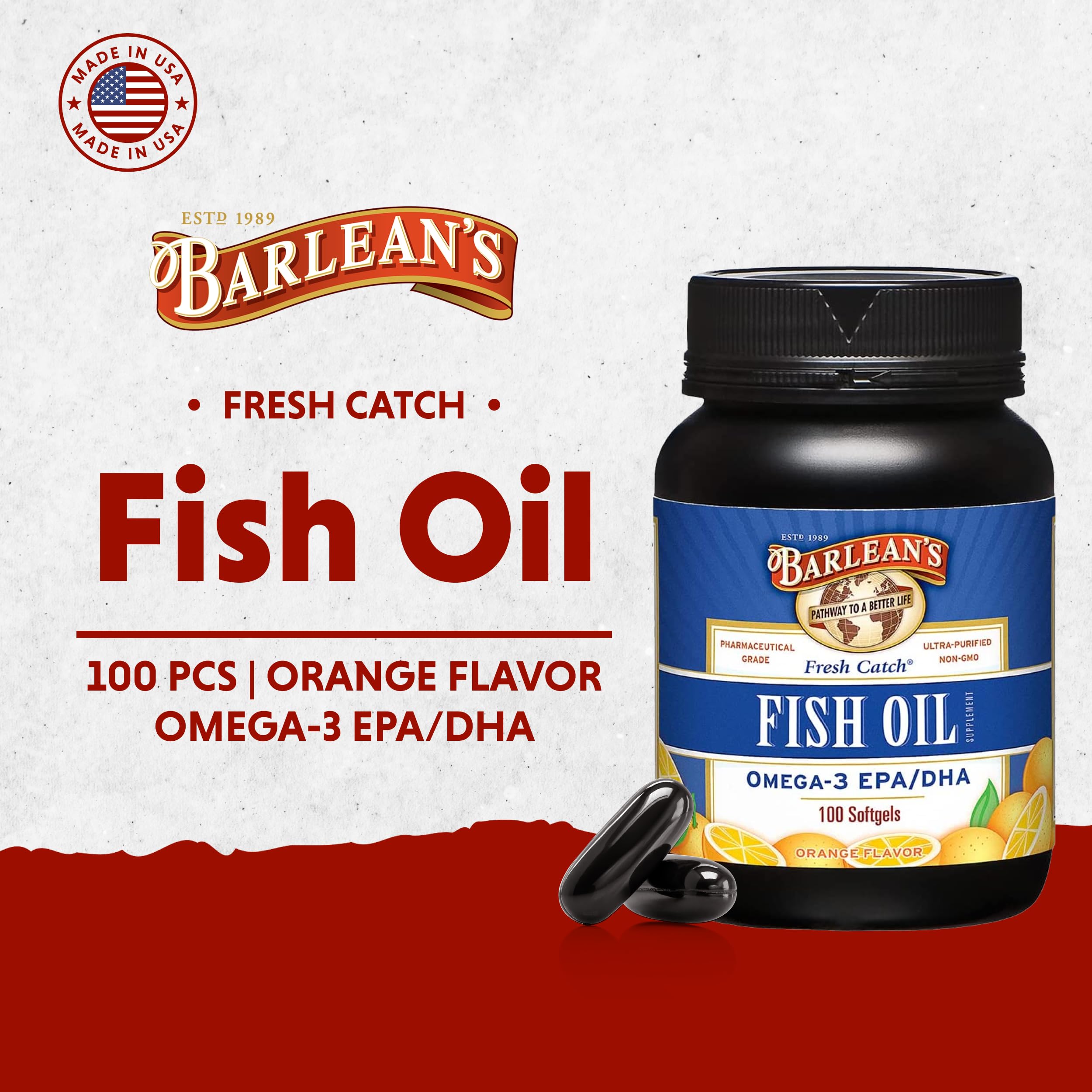 Amber softgels close-up highlighting natural triglyceride omega-3 for absorption.