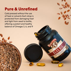 Barlean's softgels easy-to-swallow capsules ideal for busy lifestyles.