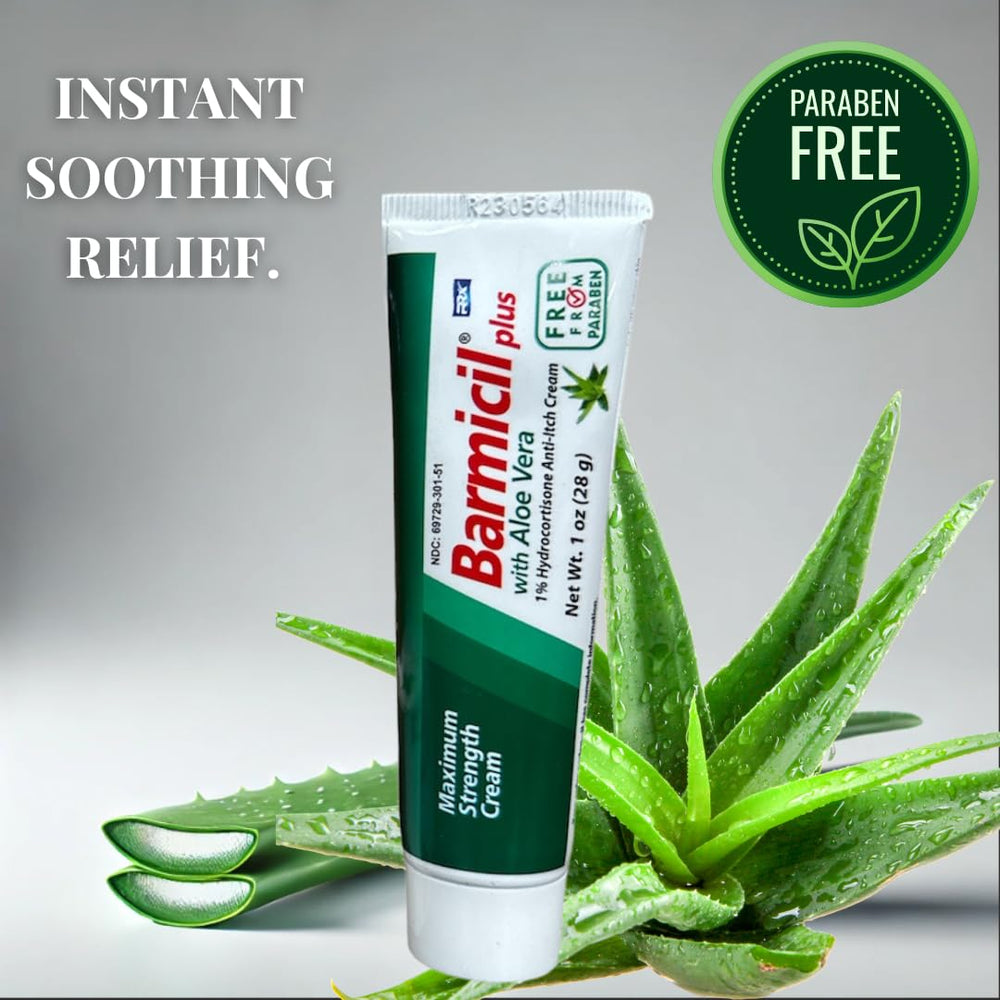 Barmicil Plus packaging and ingredients list.