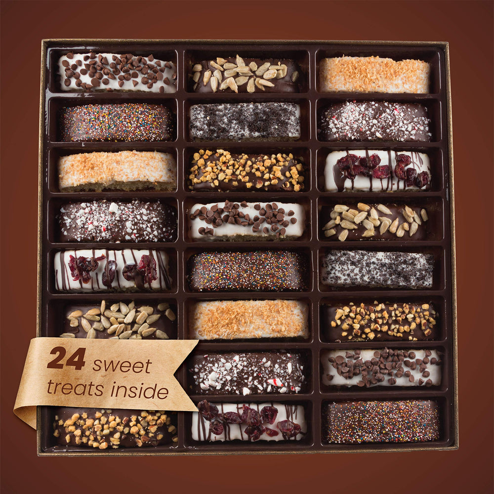 Barnetts chocolate chip biscotti—rich chocolate and crunchy texture, ideal for gifting.