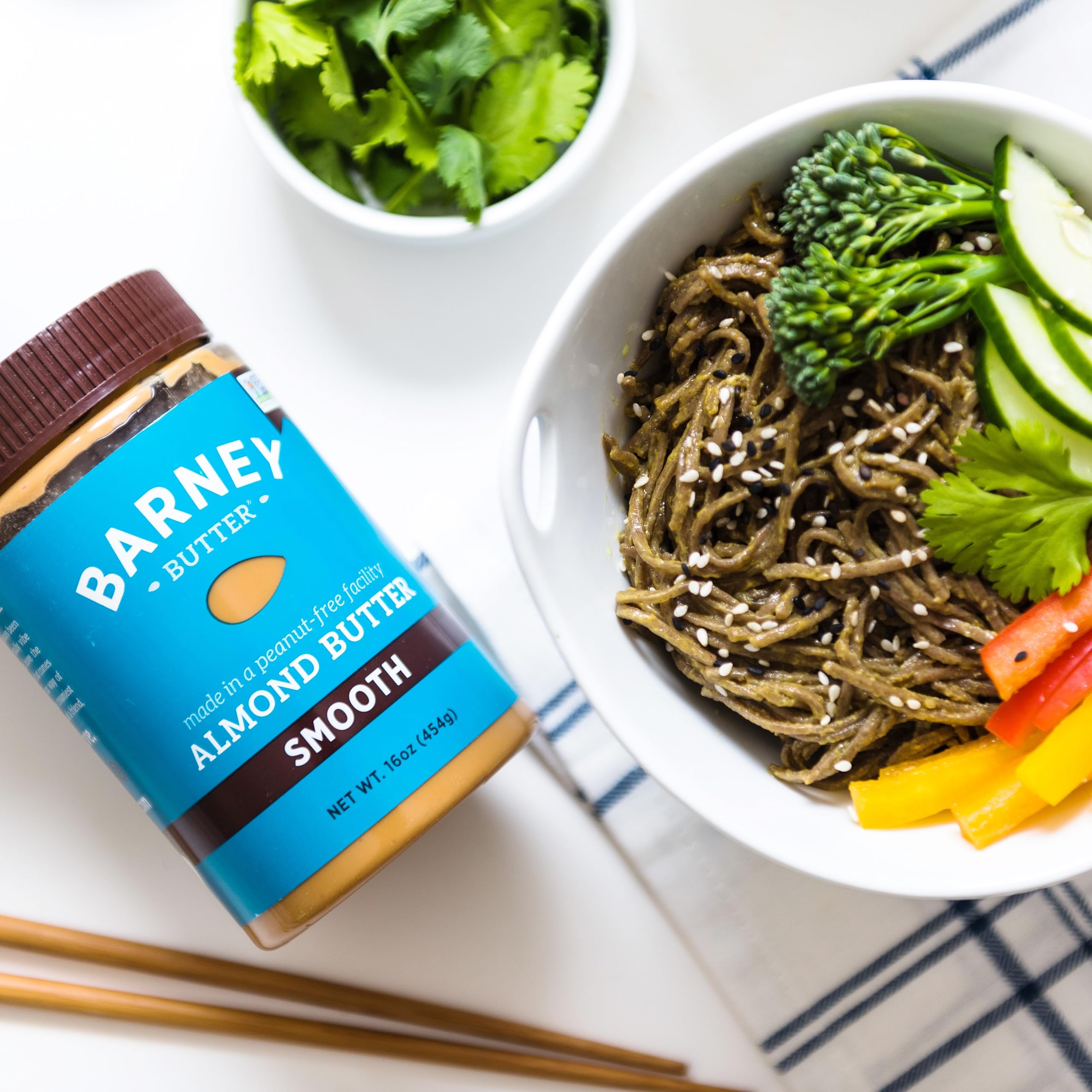 Allergen-friendly facility ensures Barney Butter contains no peanuts and is gluten-free.