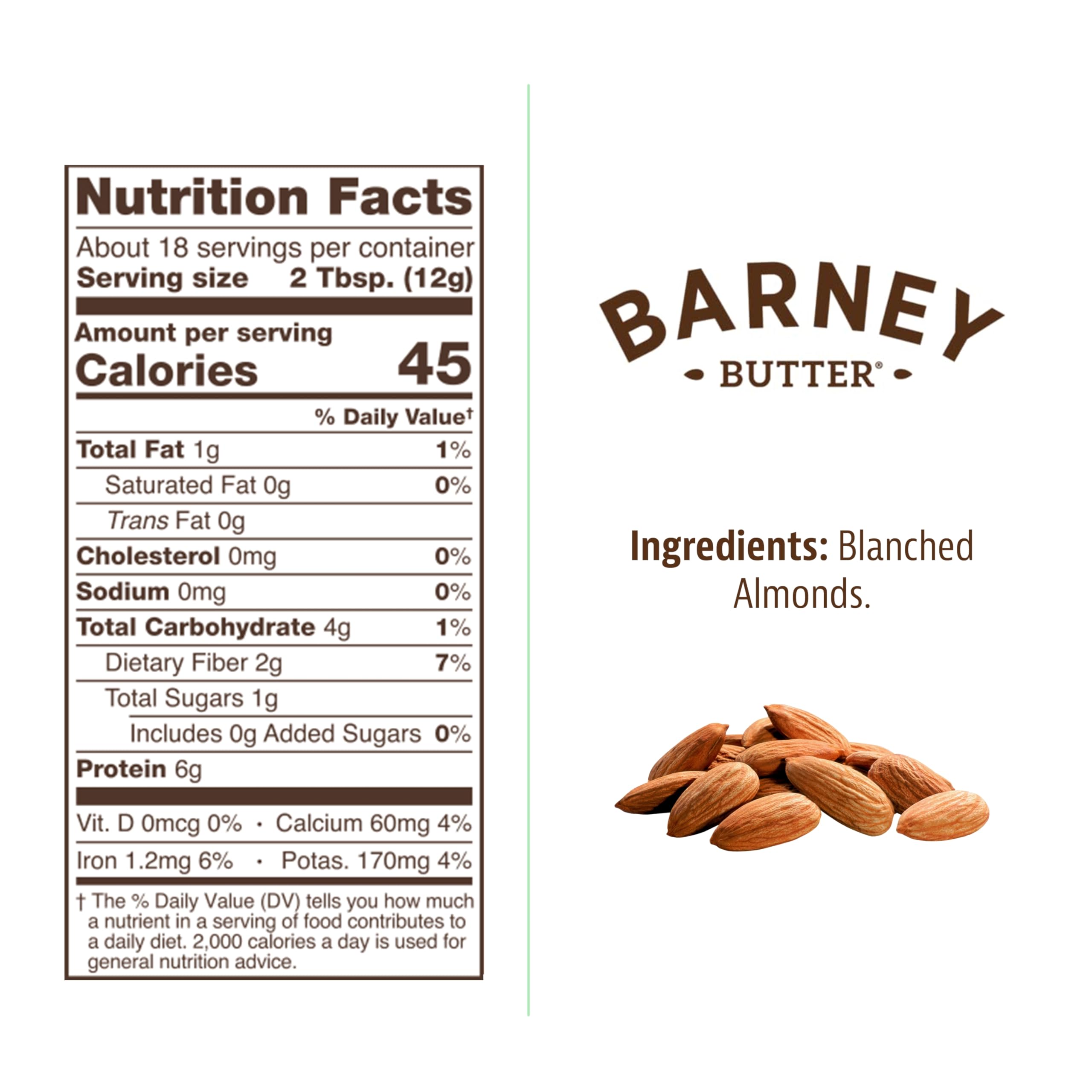 Barney Butter unsweetened powdered almond butter closeup showing smooth texture.
