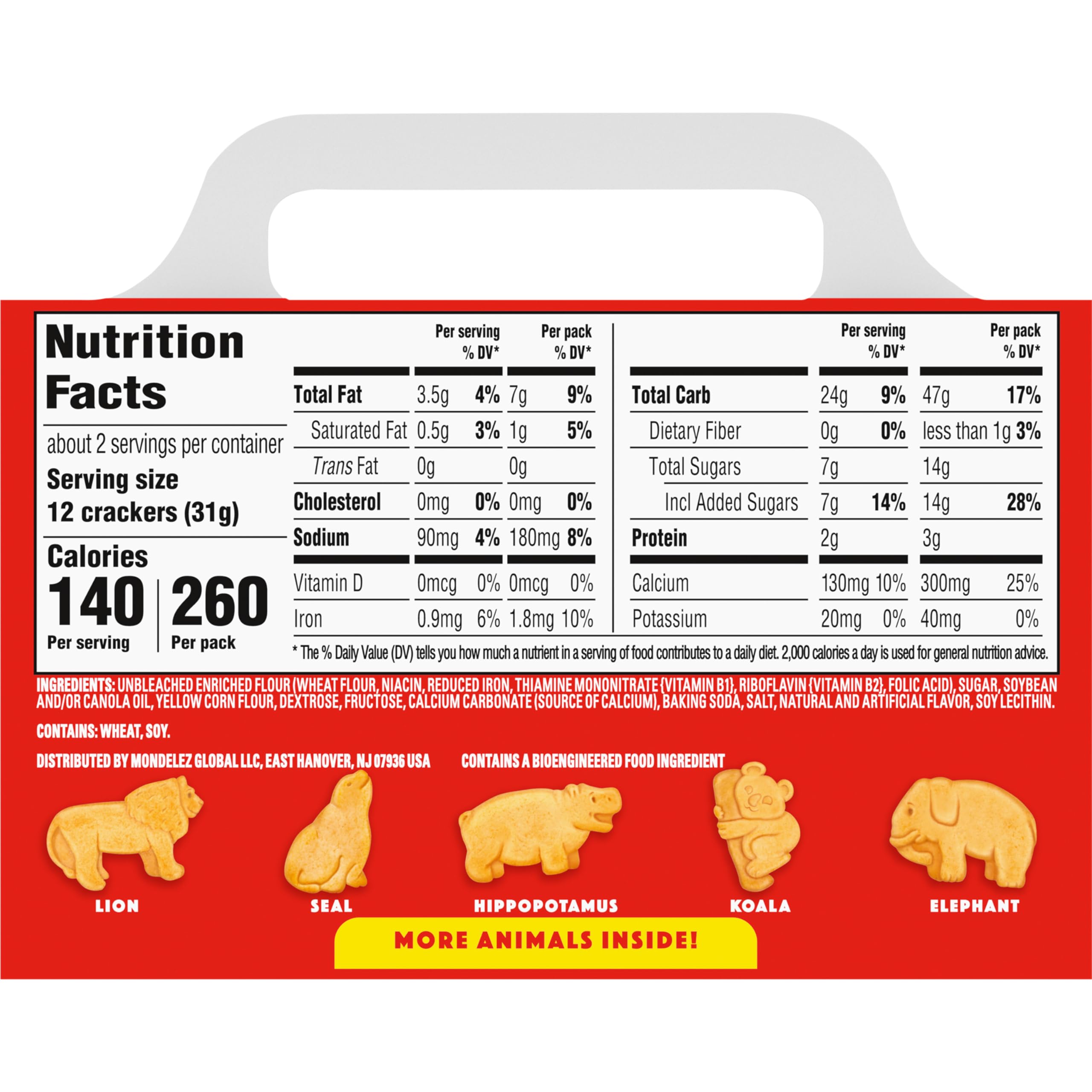 BARNUM'S Original Animal Crackers party favors with circus-themed shapes.