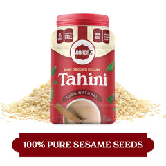Baron's tahini highlights kosher, keto-friendly, and vegan options for bowls.