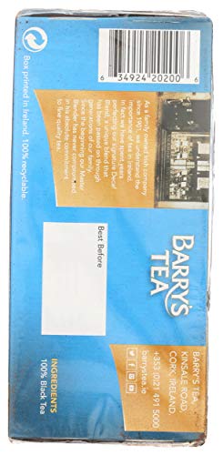 Barry's Tea Decaf tea bags close-up, ideal for late-day rituals