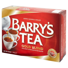 Direct-from-Ireland sourcing imagery for Barry's Tea Gold Blend authenticity.