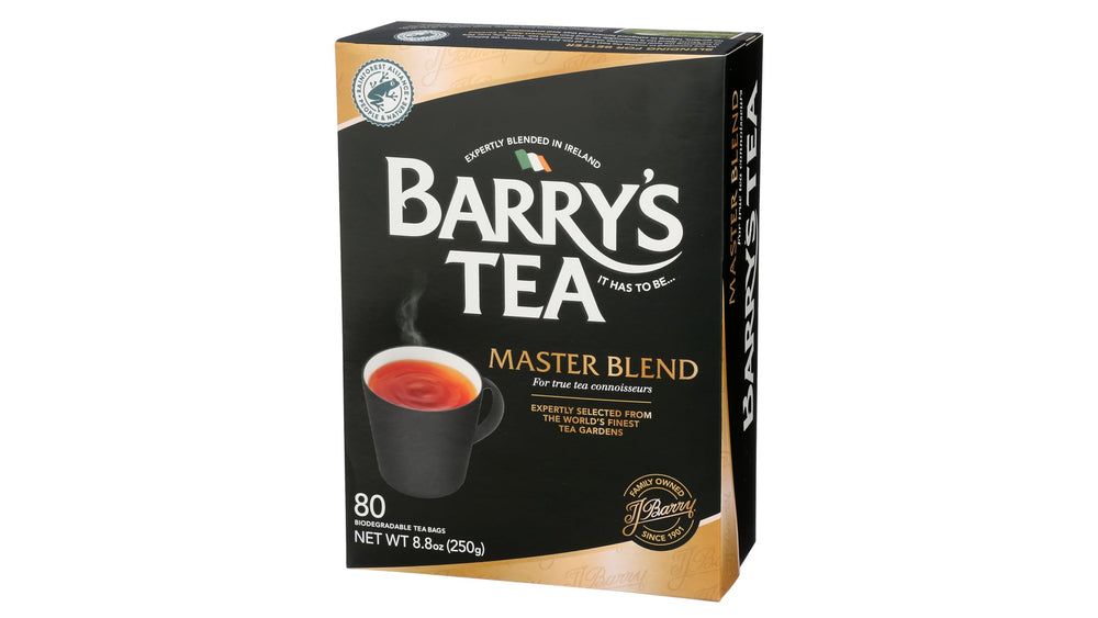 Barry's Tea Master Blend 80-count tea bags for your daily ritual.