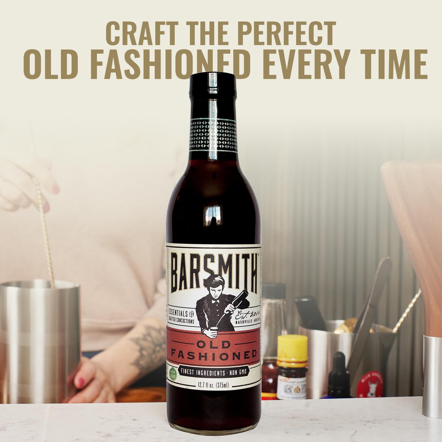 Barsmith label closeup showing natural flavors and balance