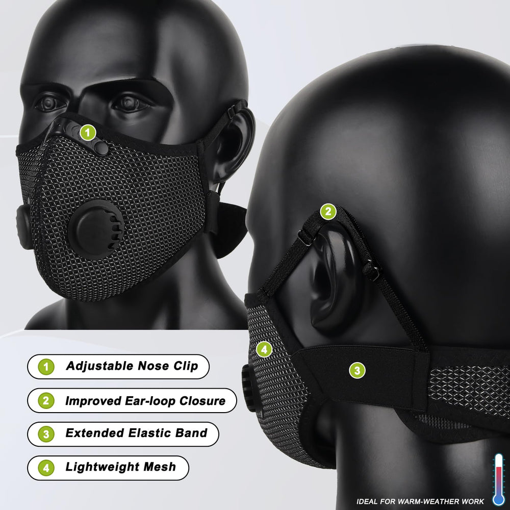 BASE CAMP M Plus close-up of adjustable nose clip for reduced fogging