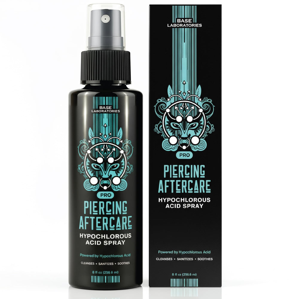 BASE LABORATORIES belly piercing aftercare for quicker comfortable healing