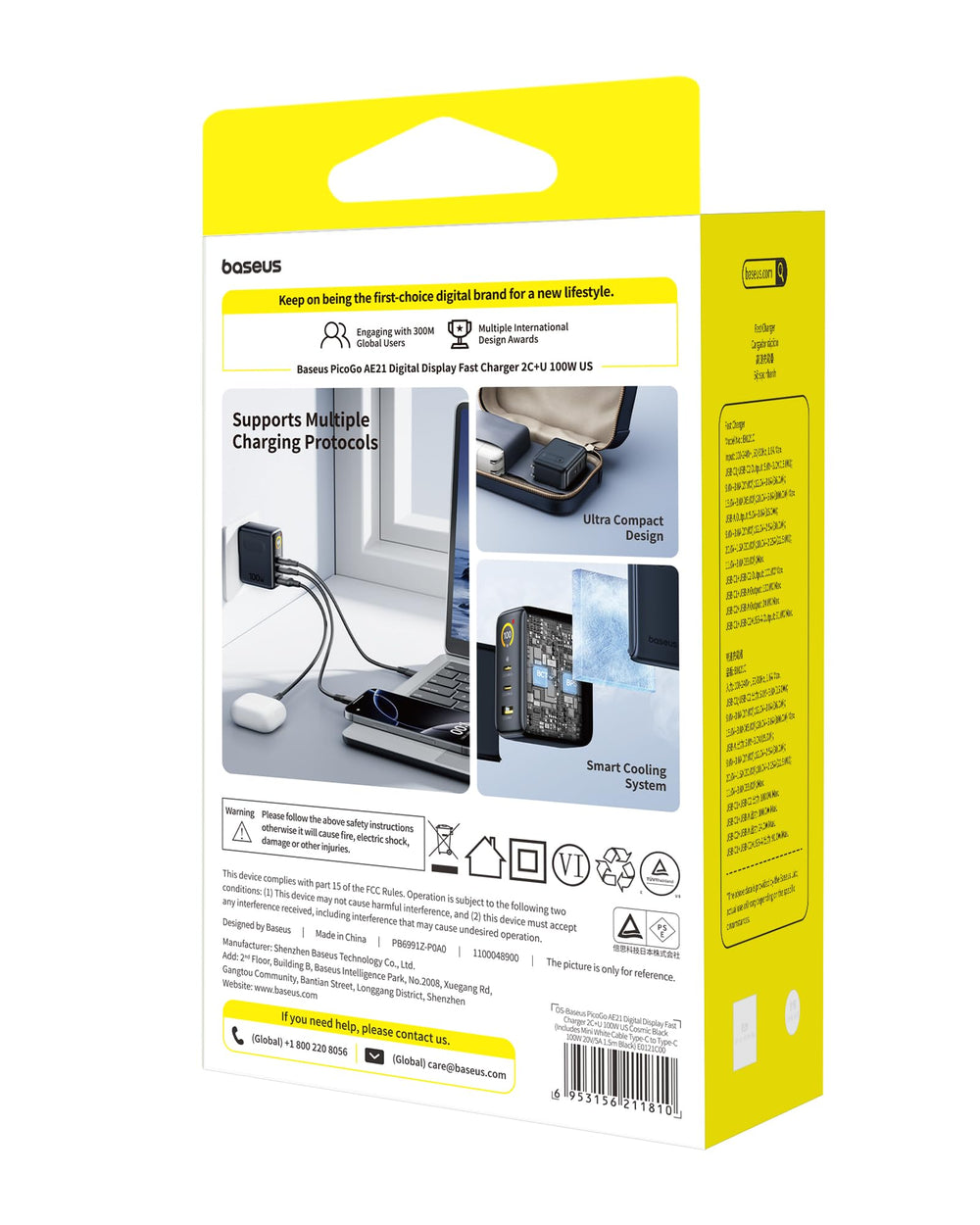 Baseus Picogo 100W charger GaN cooling system maintaining safe operation