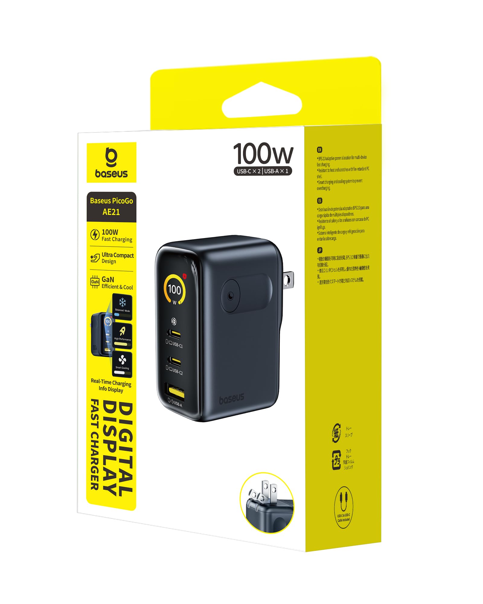 Baseus Picogo 100W charger quick charging iPhone model