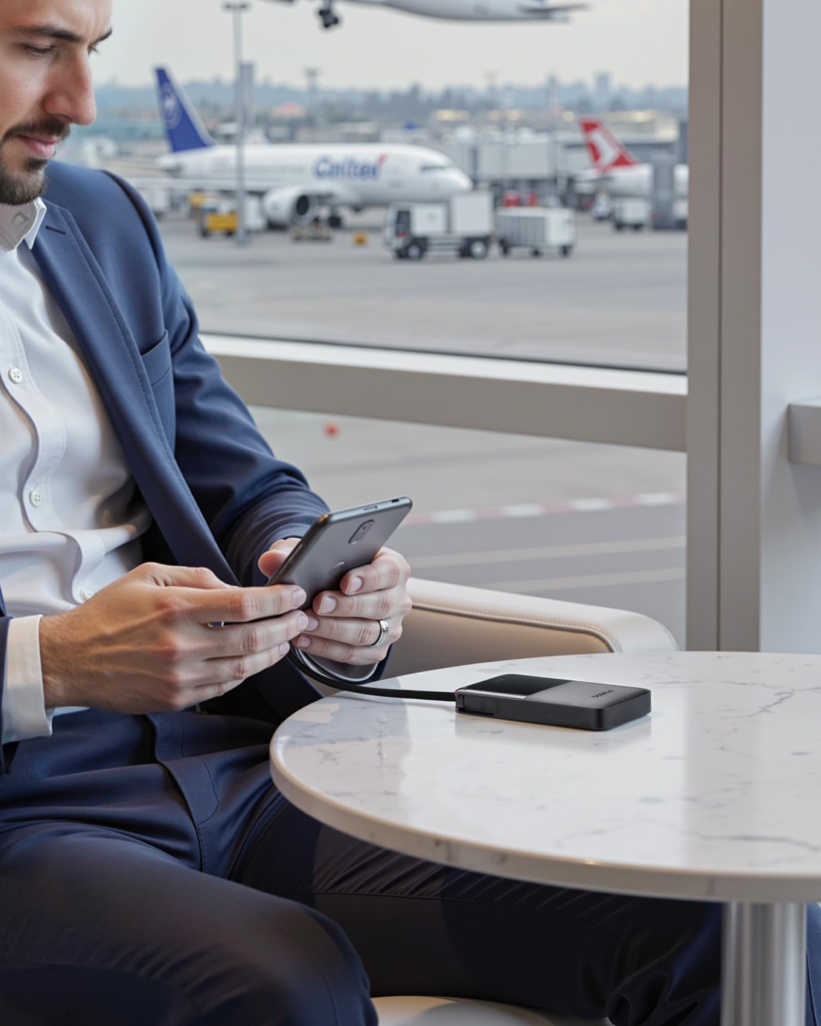 Baseus charging companion for iPhone and iPad during outdoor adventures.