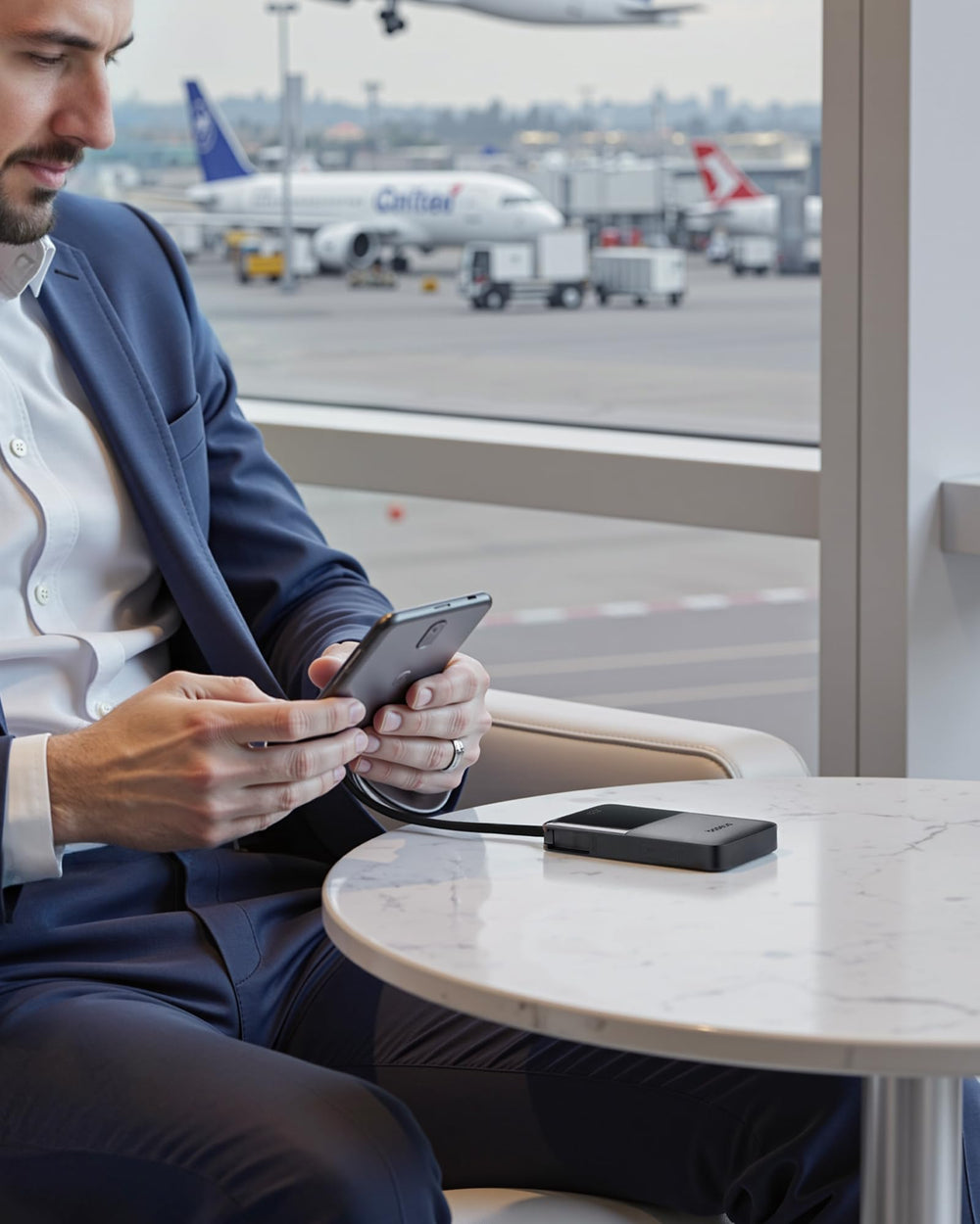 Baseus charging companion for iPhone and iPad during outdoor adventures.