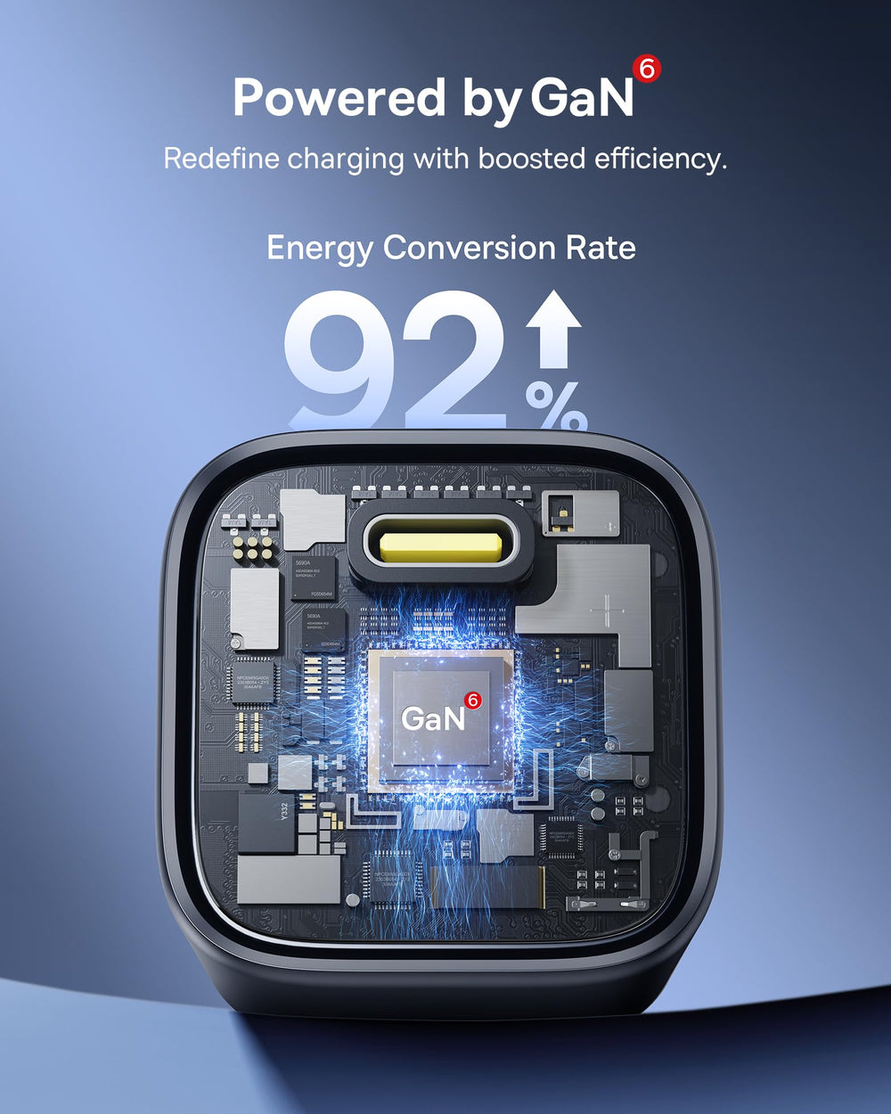 Baseus travel-ready charger with non-foldable plug for on-the-go use.