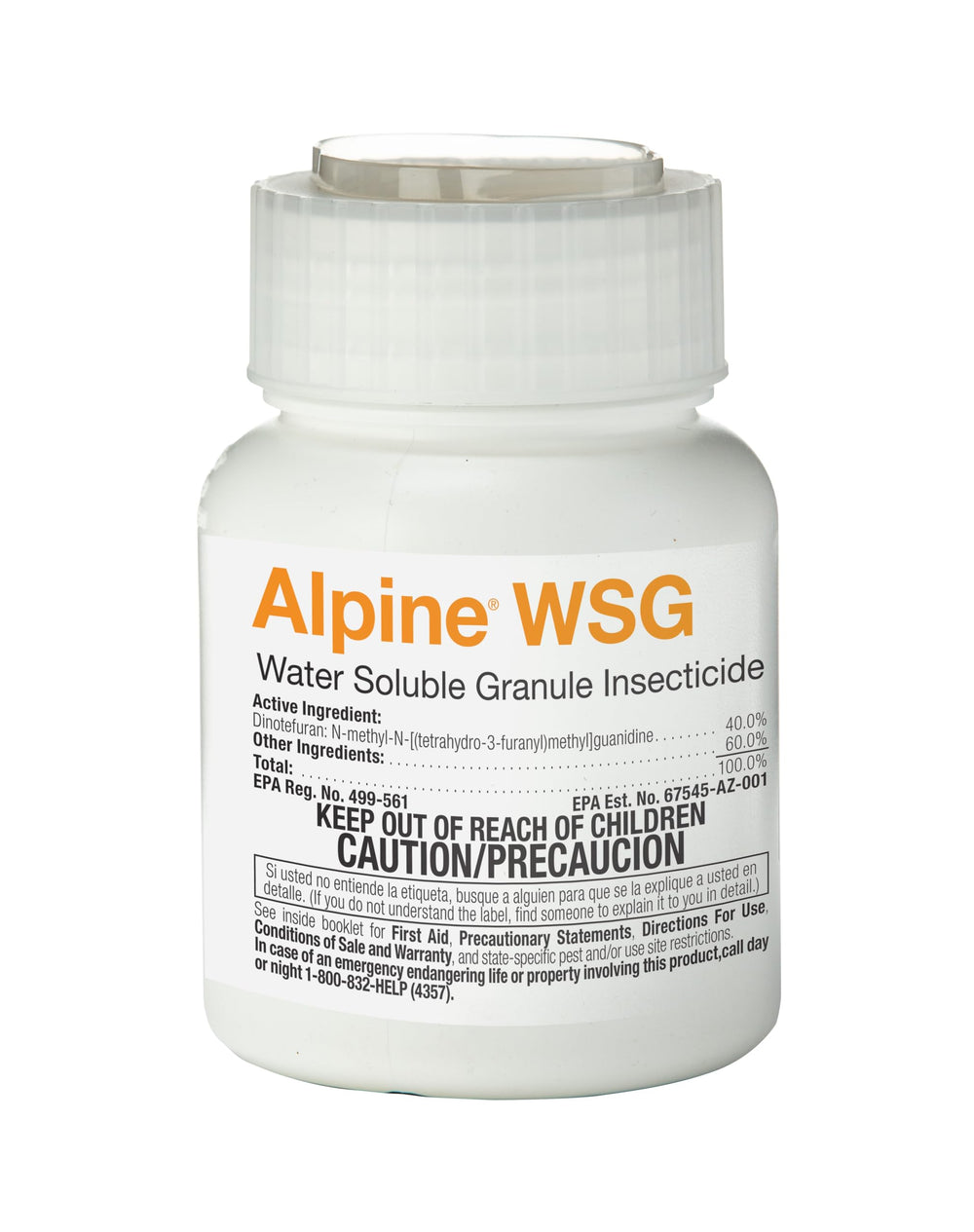 BASF Alpine WSG bottle pour for indoor and outdoor pest control