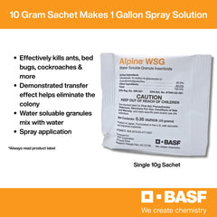 BASF Alpine WSG diluted solution ready for spray application