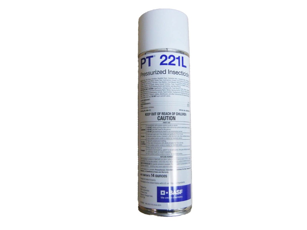 BASF PT 221L aerosol can for indoor and outdoor crawling insect control