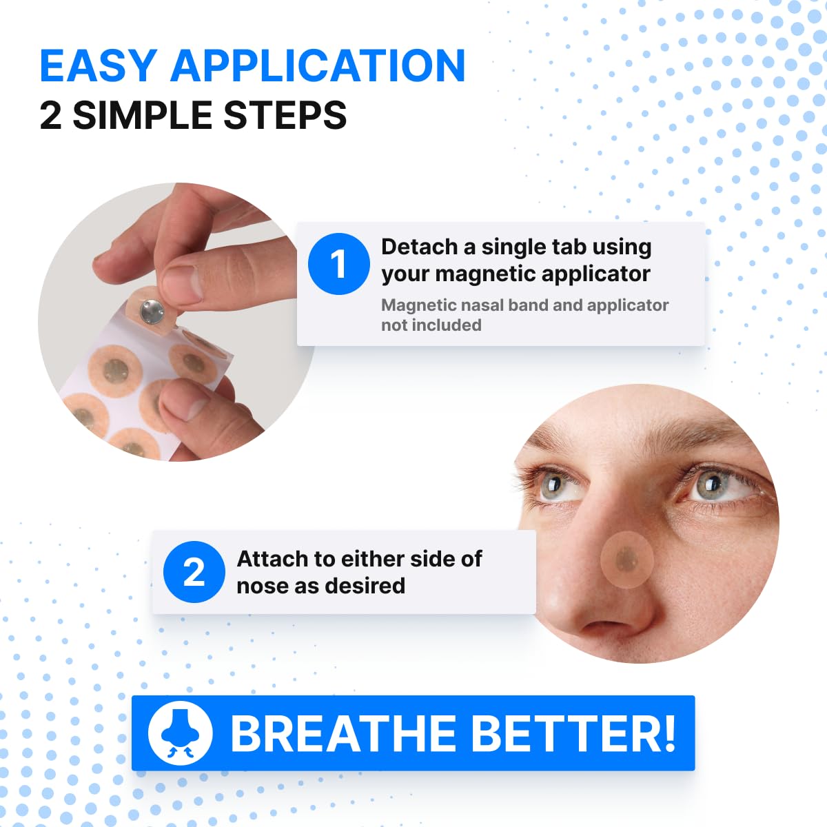 Hypoallergenic, skin-friendly materials from Bash Stack Nasal Strips for gentle overnight wear.
