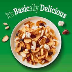 Basic 4 Heart Healthy Cereal crispy rice puffs and almonds, perfect for a crunchy parfait.