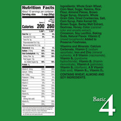 Basic 4 Heart Healthy Cereal multigrain flakes with fruit for a balanced morning.