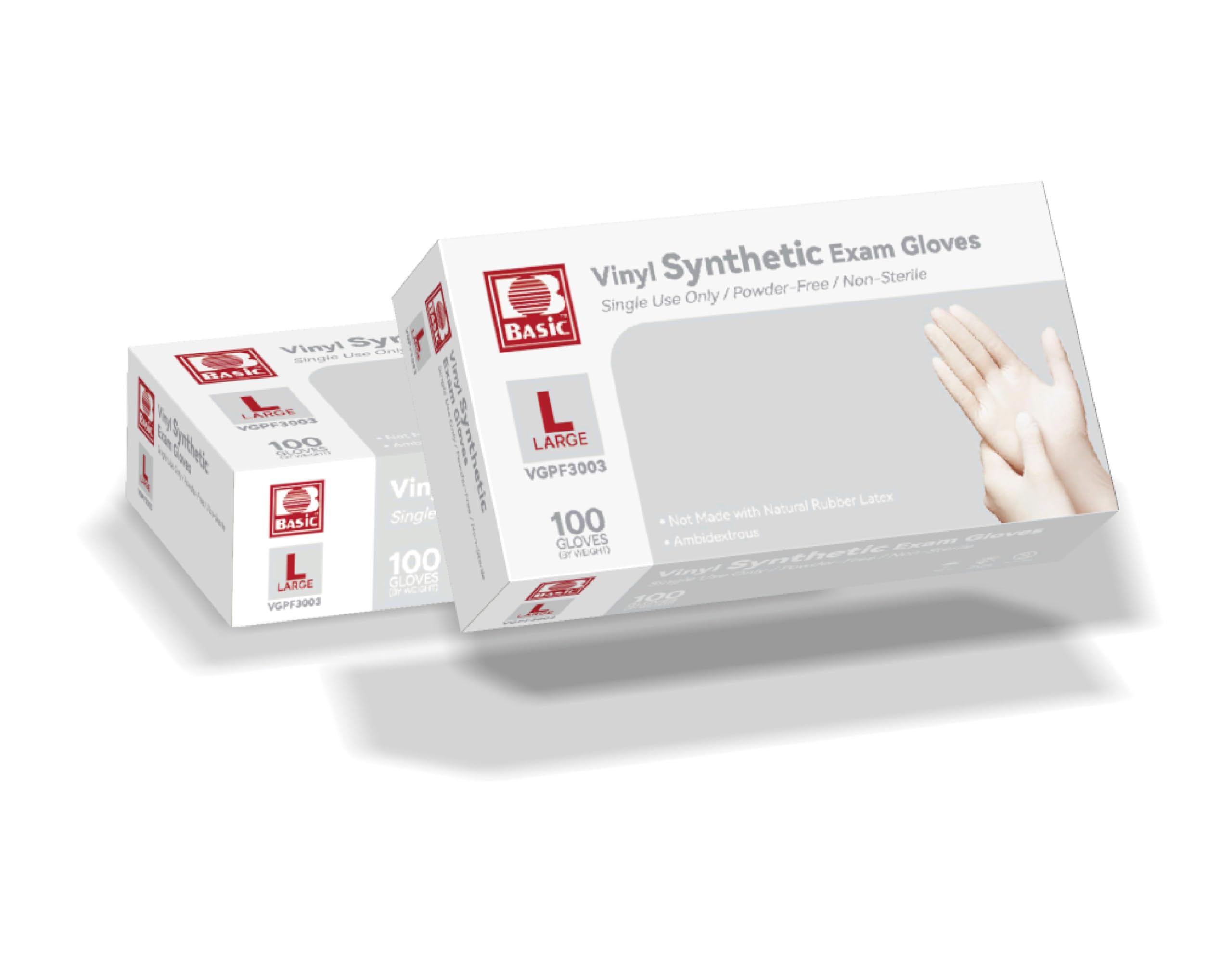 BASIC clear vinyl gloves 1000-count case for bulk storage and ready replacement