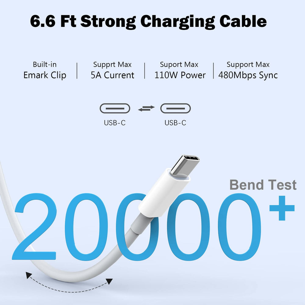 Basickaws USB-C cable is 6.6 feet long for flexible setup.