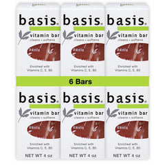 Basis Vitamin Bar Soap bulk pack for daily cleansing and hydration
