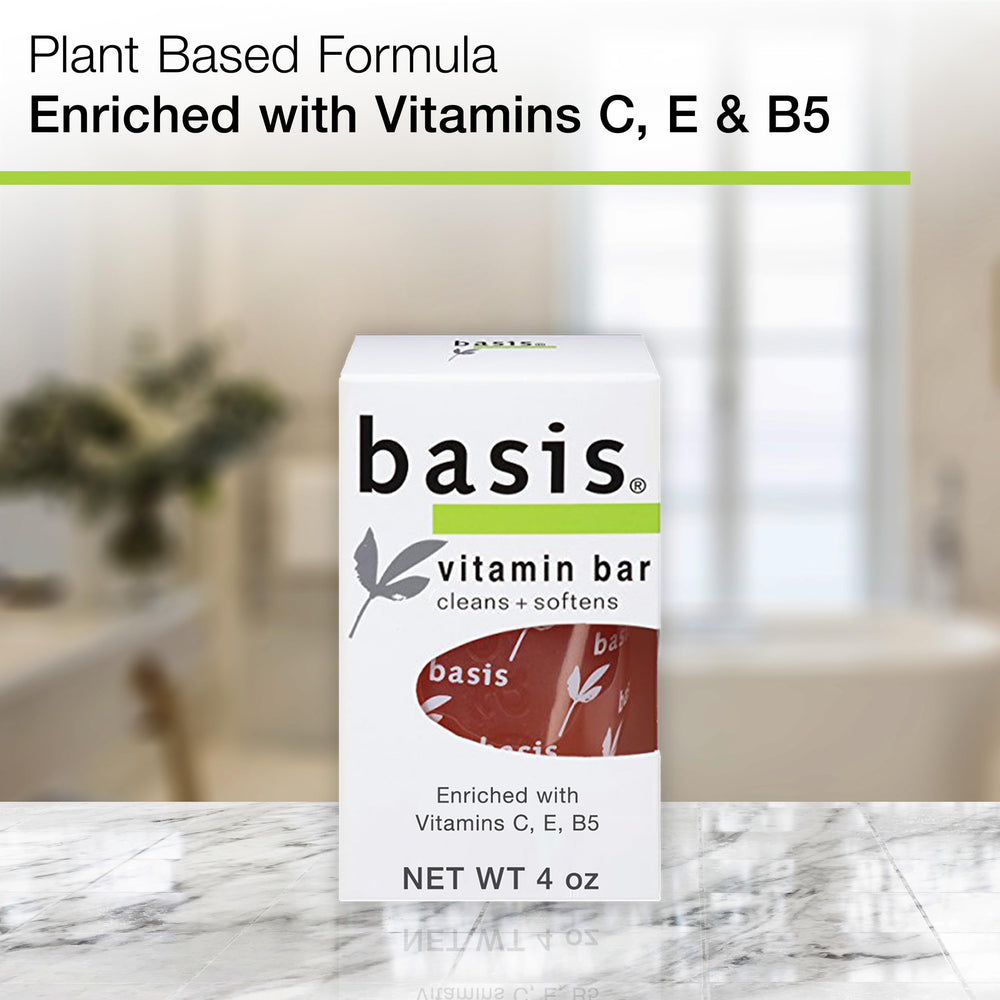 Basis Vitamin Bar Soap multi-use for body, hands and face