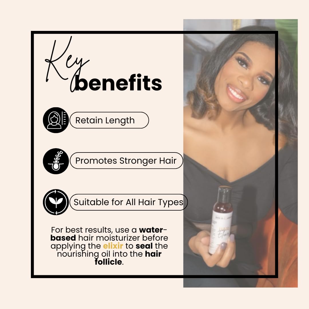 Scalp massage scene suggests even distribution and soothing oil absorption