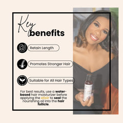 Scalp massage scene suggests even distribution and soothing oil absorption