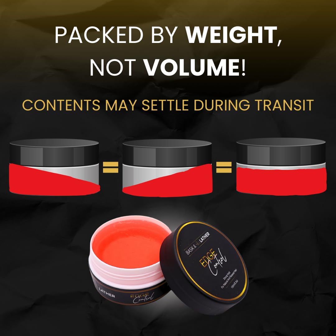 BASK & LATHER non-flake formula shown in product image.