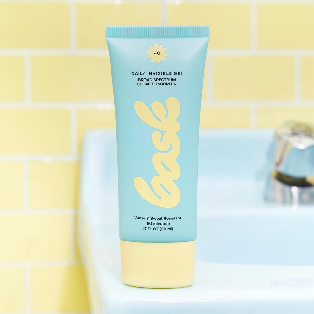 Bask Suncare primer-friendly formula provides a smooth base without tint or fragrance.
