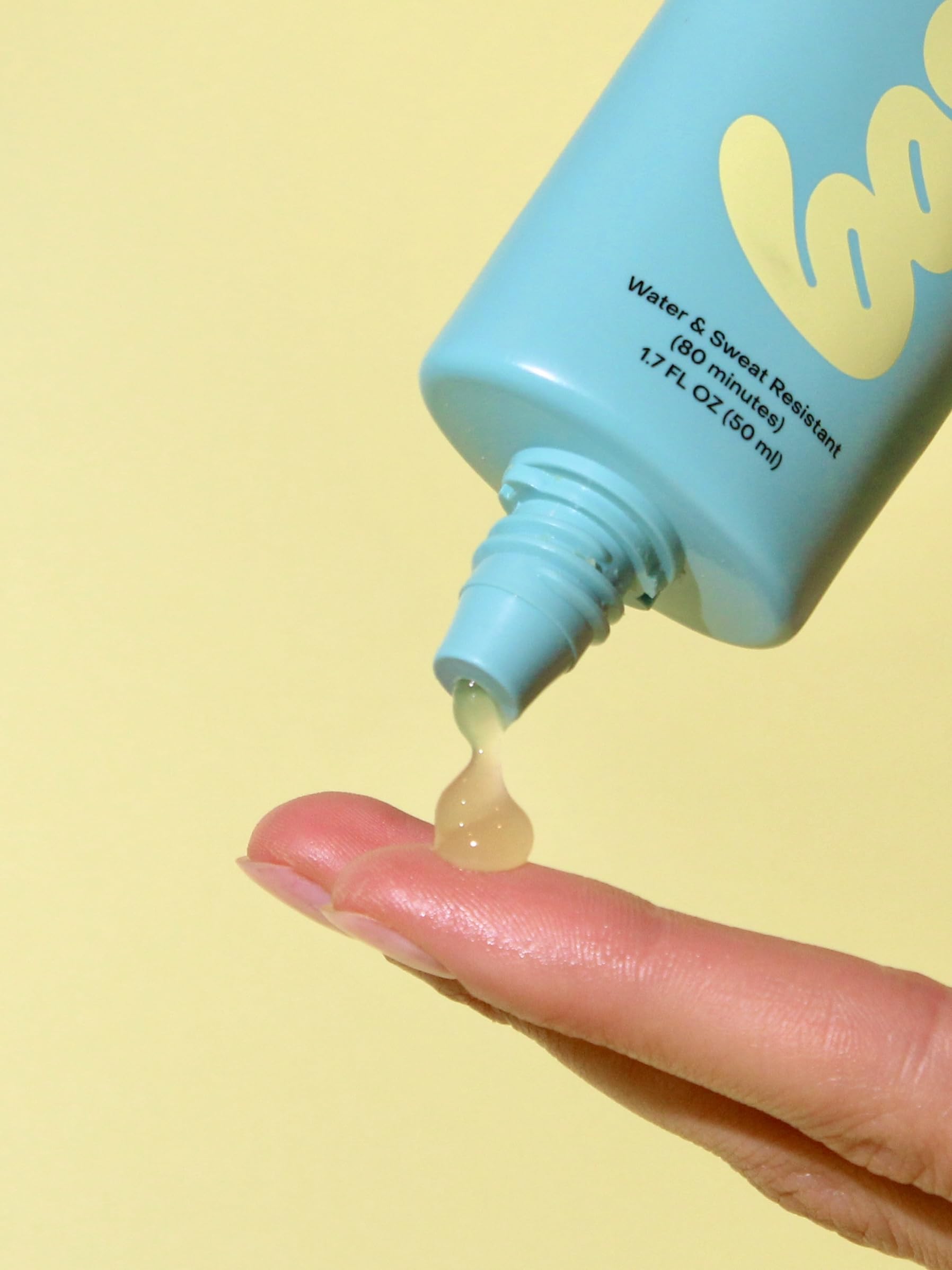 Bask Suncare non-greasy finish dries quickly for makeup-ready skin.