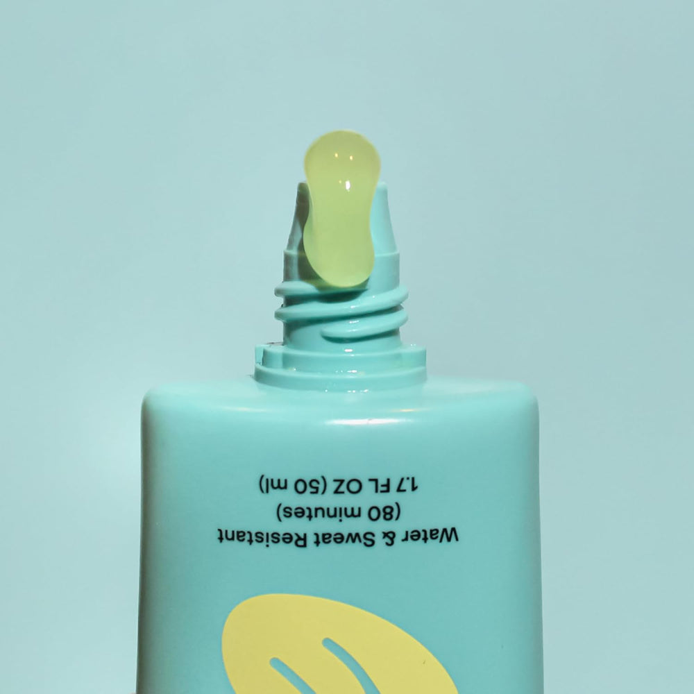 Bask Suncare hydration gel with olive-derived squalane delivers intense moisture and barrier support.