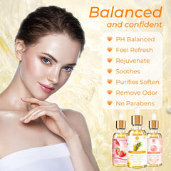 BASSI Yoni Oil 3-pack side view for easy daily use.