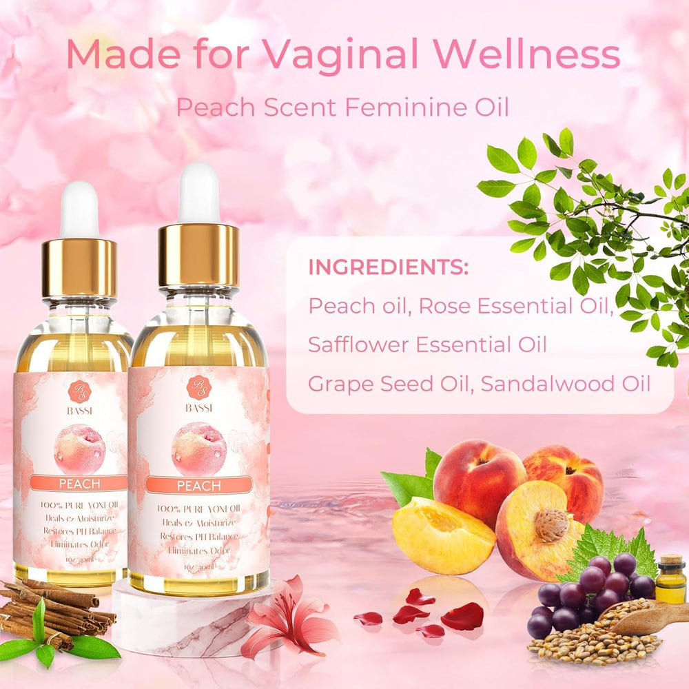 BASSI Yoni Oil pH balance concept image highlighting gentle care.