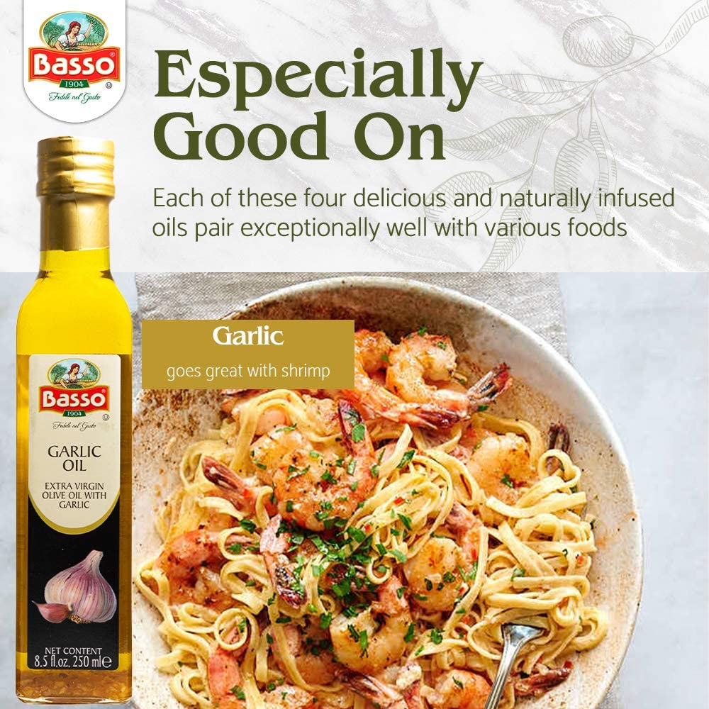 BASSO 1904 Garlic Oil over roasted vegetables for aroma and depth.