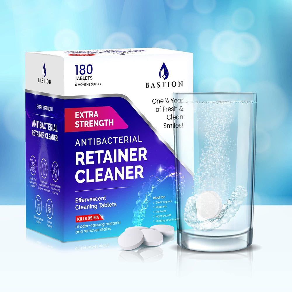 Bastion clear aligner cleaner tablets keep invisibility and clarity after soaking
