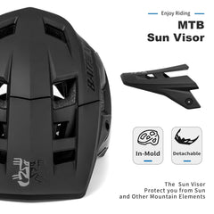 BATFOX Bike Helmet ventilation system demonstrating 18 vents for cooling.