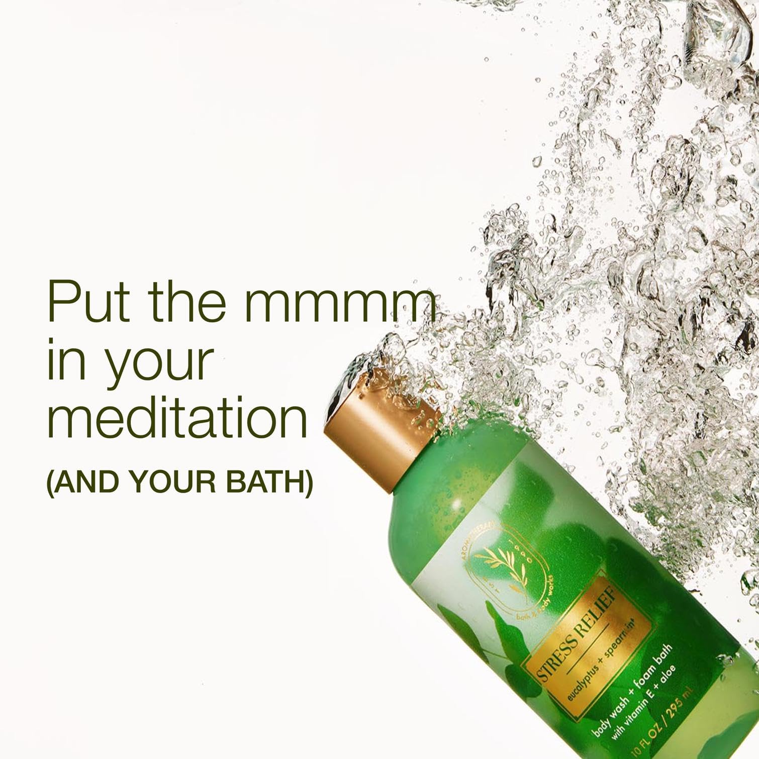 Bath & Body Works Eucalyptus Spearmint foamy lather enriching your shower experience.