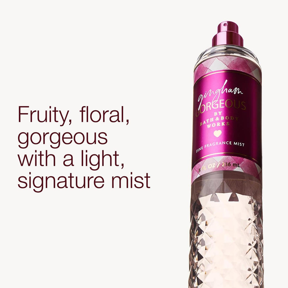 Bath & Body Works Gingham Gorgeous spray highlights a bright floral scent for everyday use.